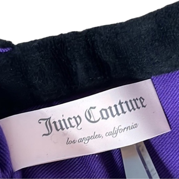 Juicy Couture Suze Chain Velour Clutch‎ Black Y2K Beaded Bedazzled NEW